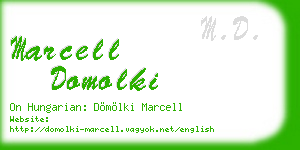 marcell domolki business card