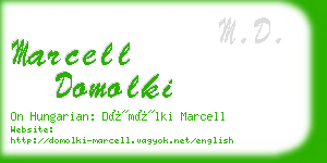 marcell domolki business card